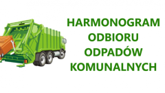 Harmonogram odbioru odpadów komunalnych Gmina i Miasto Młynary - lipiec 2024r.