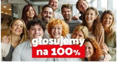 Kampania społeczna " głosujemy na 100%"