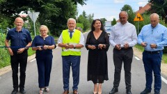 Otwarcie wyremontowanych dróg powiatowych w gminie Młynary