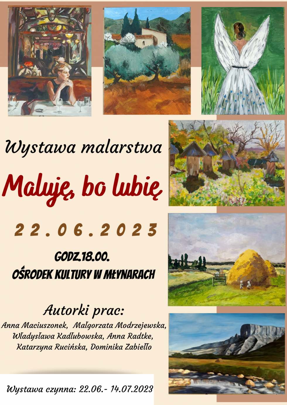 "Maluję, bo lubię"- wystawa malarstwa