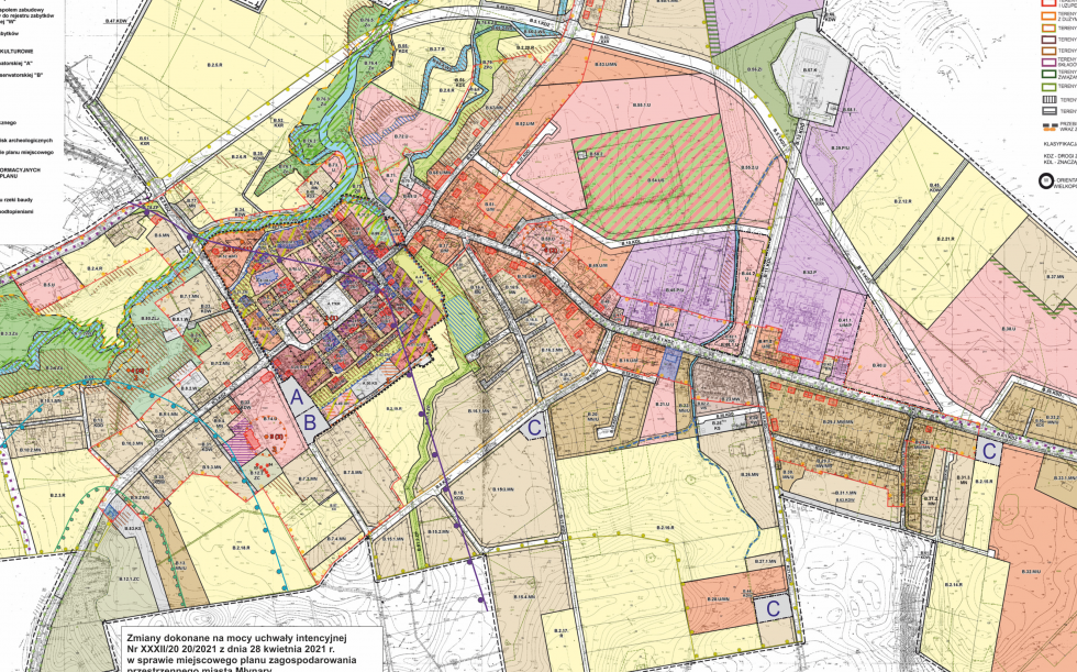 Ogłoszenie o wyłożeniu do publicznego wglądu  projektu zmiany miejscowego planu zagospodarowania przestrzennego miasta Młynary  oraz prognozy oddziaływania na środowisko do w/w zmiany planu