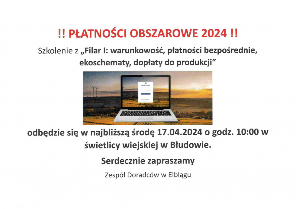 Płatności obszarowe 2024 r.