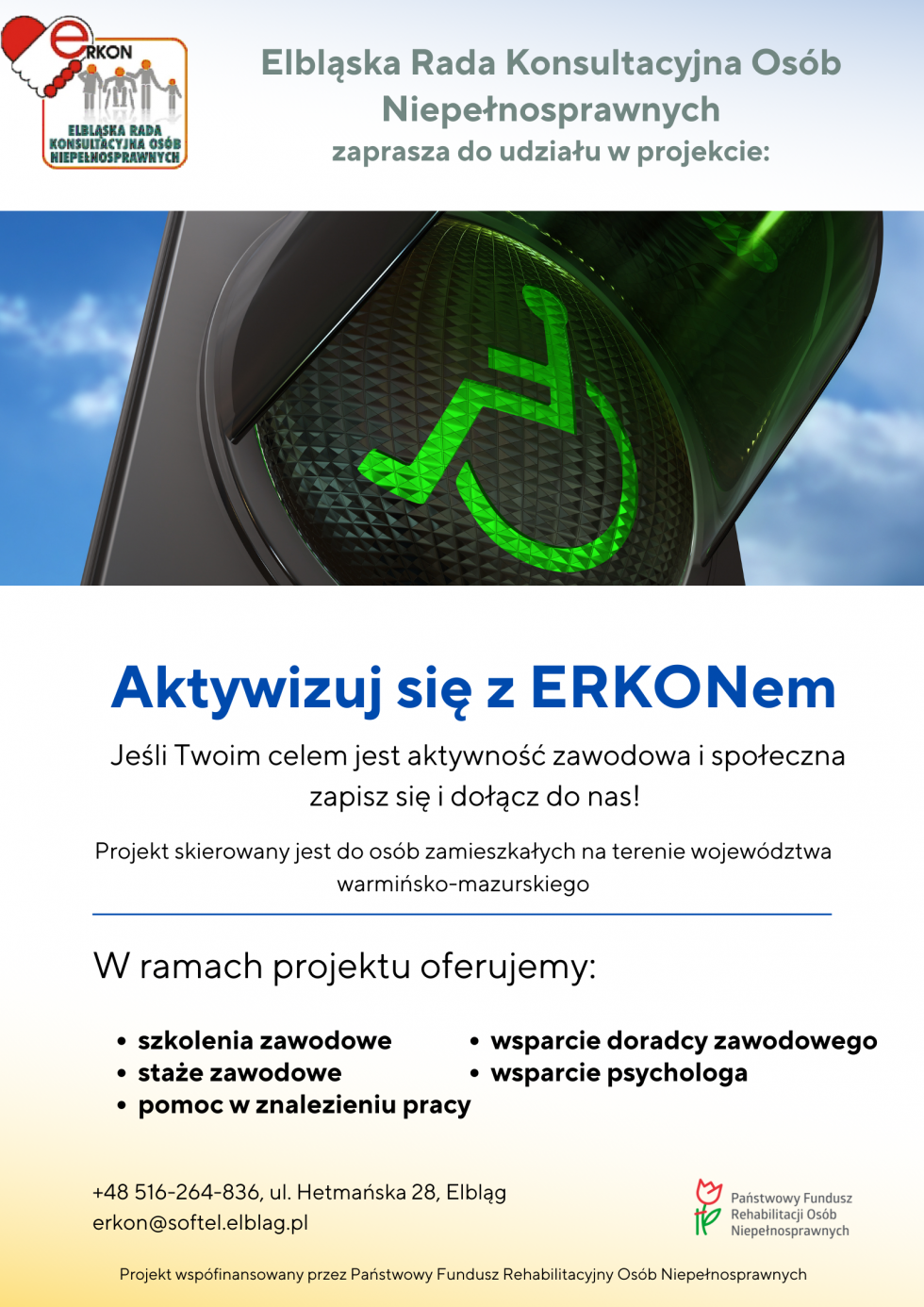 Rekrutacja do projektów mających na celu aktywizację zawodową osób z niepełnosprawnościami.