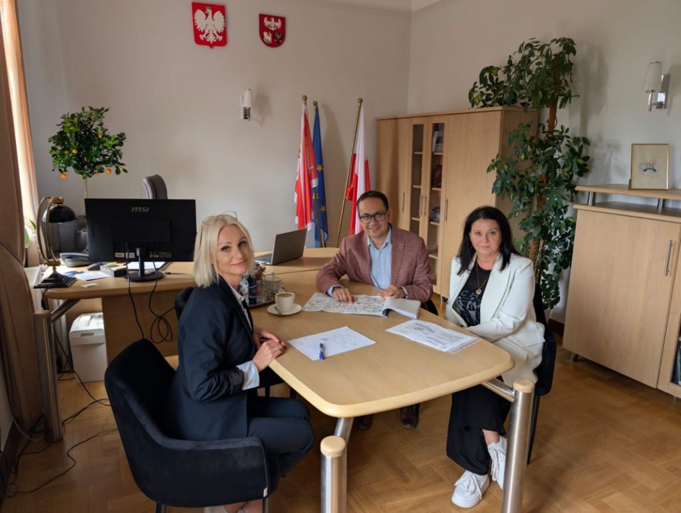 Spotkanie w sprawie remontów dróg wojewódzkich w Gminie Młynary.