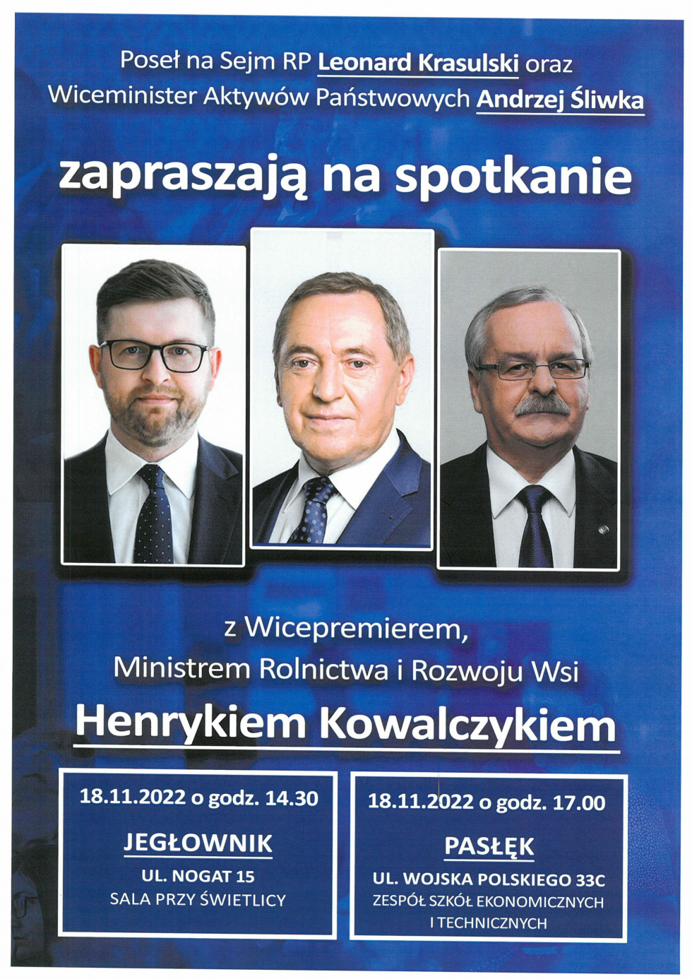 Spotkanie z Wicepremierem, Ministrem Rolnictwa i Rozwoju Wsi - Panem Henrykiem Kowalczykiem