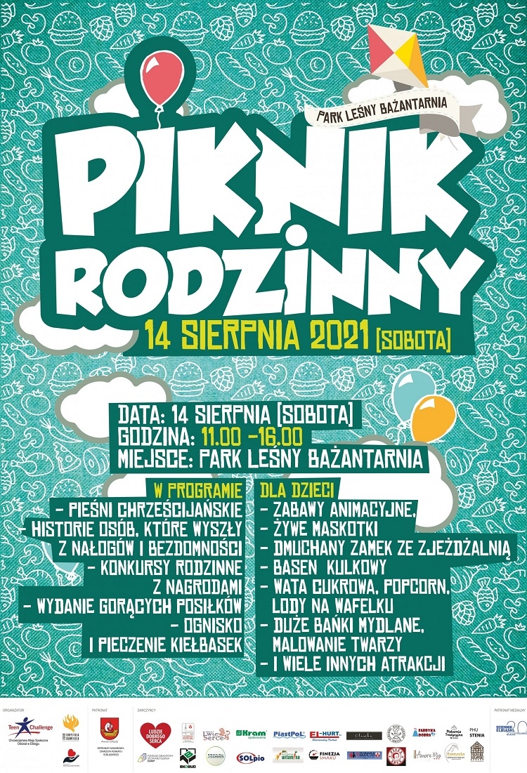 Teen Challenge zaprasza na IV PIKNIK RODZINNY. Będzie się działo!