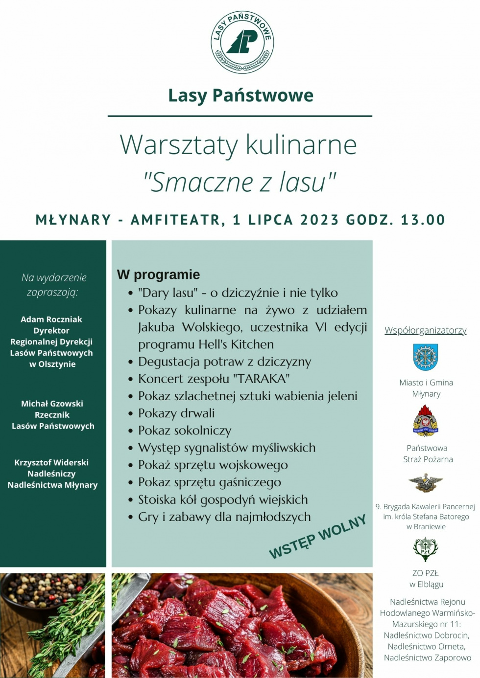 Zapraszamy na warsztaty kulinarne "Smaczne z lasu".