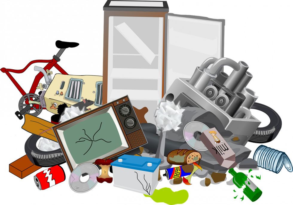 Zbiórka odpadów wielkogabarytowych oraz odpadów  elektrycznych i elektronicznych.